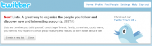 Twitter List Feature Neues Twitter Funktion: Listen