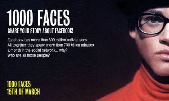 1000 Faces, Facebook Experiment